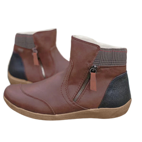 Eunice – Women's Boots – Orthopedic Support with Double Zipper Design