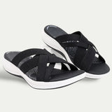 Womens Breathable Sandals Open Toe PU