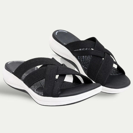 Womens Breathable Sandals Open Toe PU