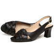 Woven Block High Heels for Women – Elegant & Comfortable