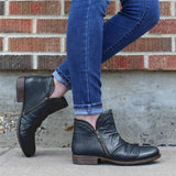 Zip-Up Ankle Boots for Women – Stylish & Comfortable