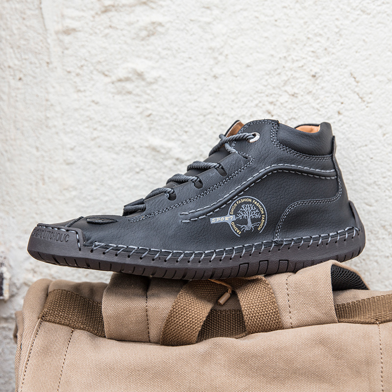 Hand-Stitched Leather Boots for Men – Comfortable & Stylish