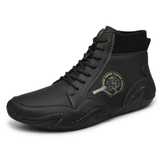 Men’s Casual Ankle Boots – Microfiber Leather – Lace-Up – Everyday Comfort
