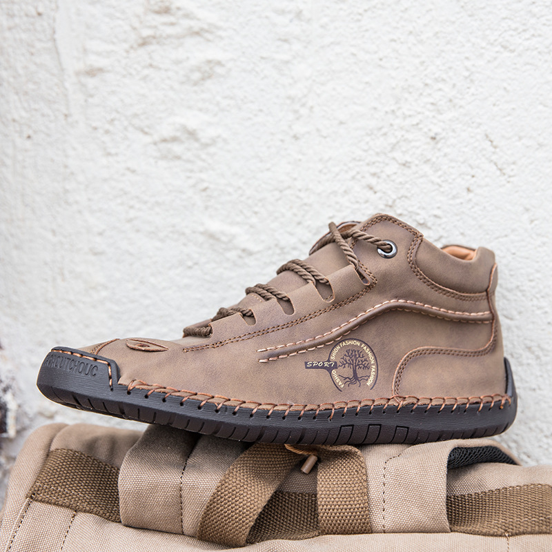 Hand-Stitched Leather Boots for Men – Comfortable & Stylish
