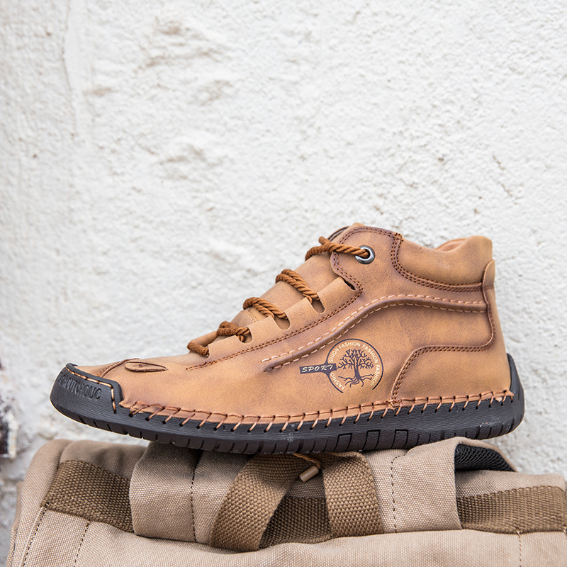Hand-Stitched Leather Boots for Men – Comfortable & Stylish